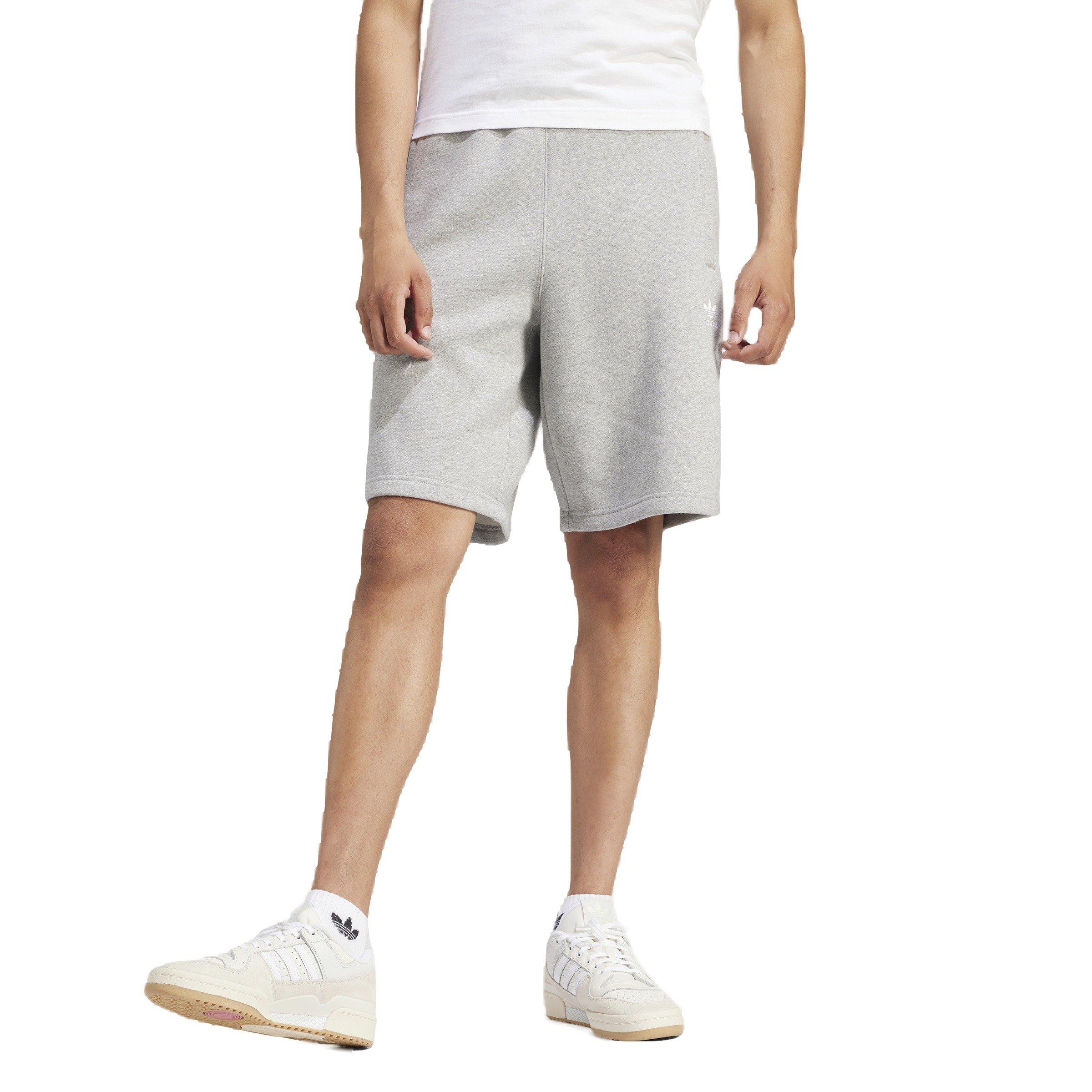 adidas Originals Men's Trefoil Essentials Lifestyle Shorts -Grey